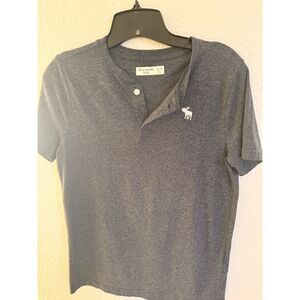 Abercrombie Kids Navy Blue Henley Shirt Size 13/14yrs